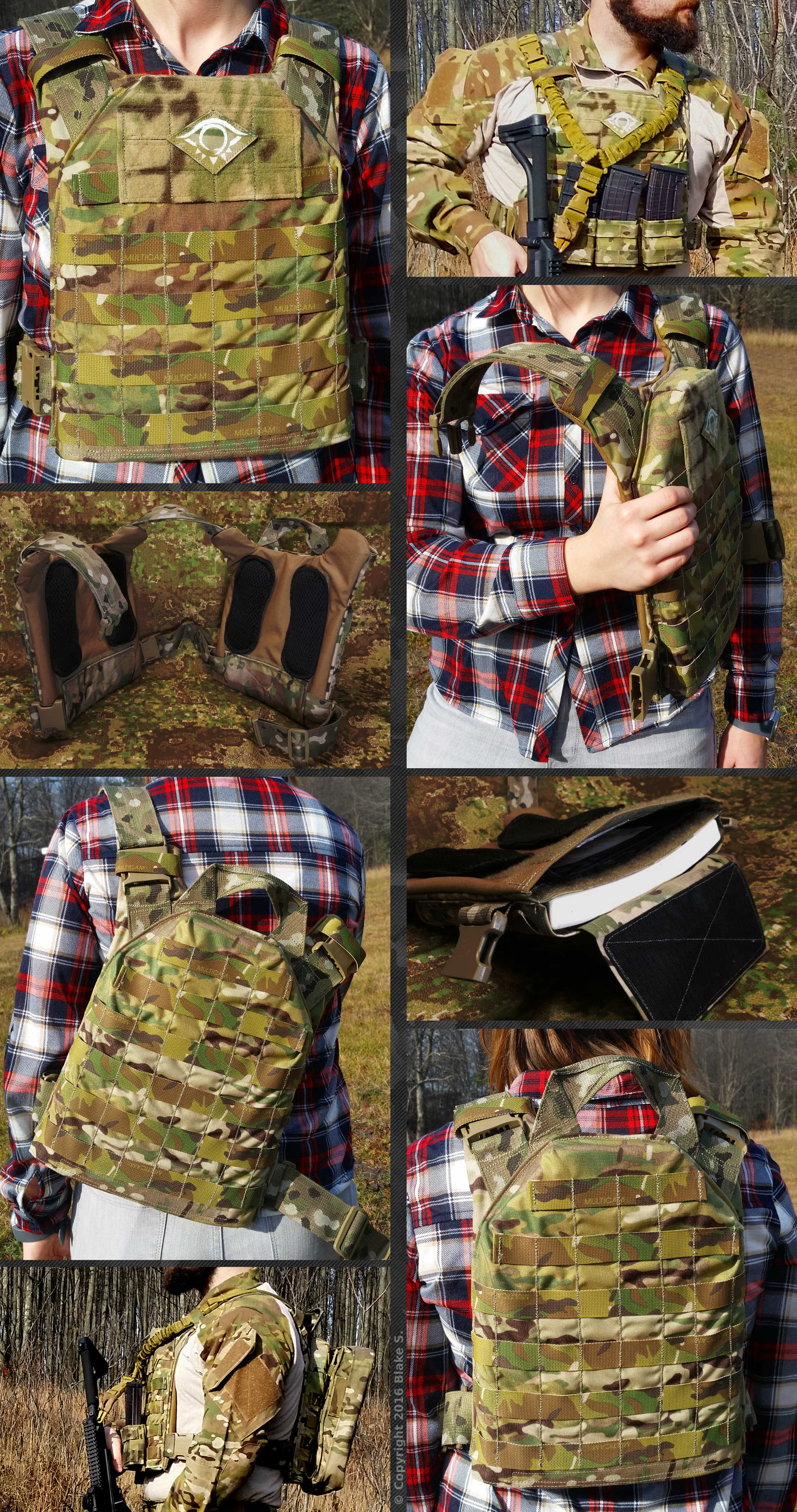 Hard Armor Carrier system designed and prototyped by Omnitac. Prototype shown in Crye Precision Multicam.